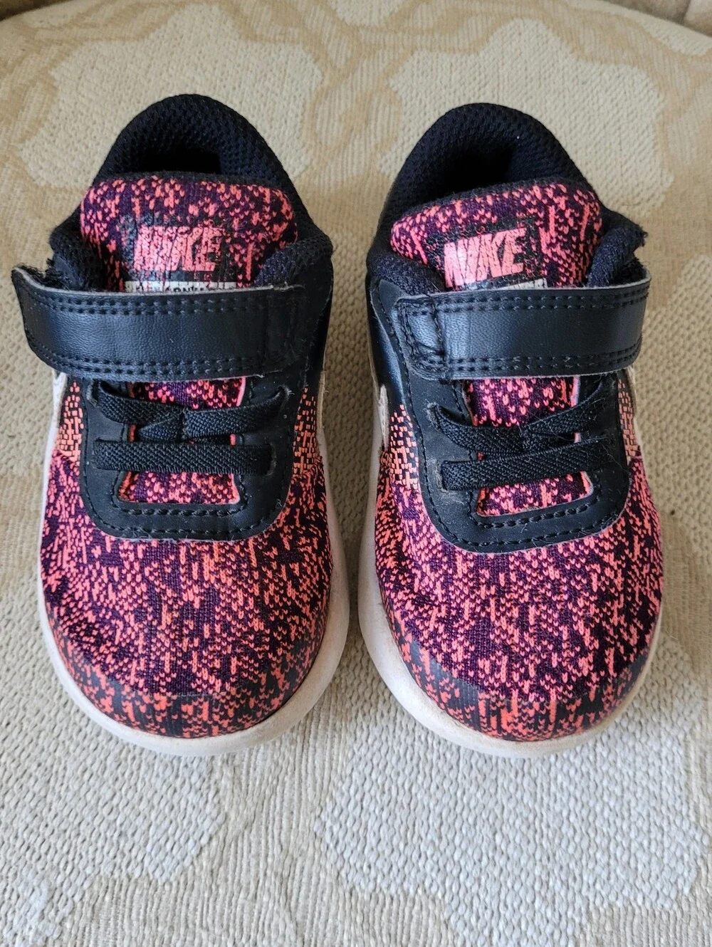 NIKE FLEX CONTACT SNEAKERS PINK BLACK TODDLER LITTLE KIDS SIZE 6 - Picture 13 of 13